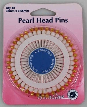 PEARL HEADED PINS:5CRD/PKT (669.G)