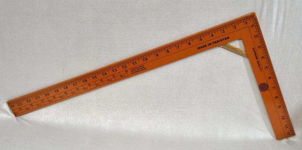 ruler shaped body