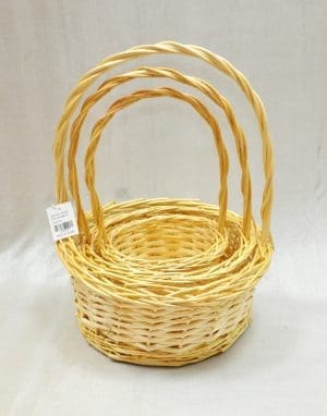 WILLOW BASKET:S/3 (T-0294)