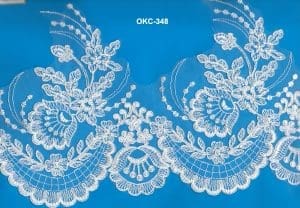 TULLE EMB LACE W/CORD (OKC-348)