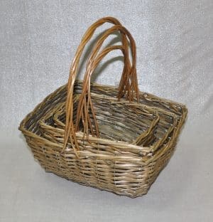 WILLOW BASKET:S/3 (T-0290)