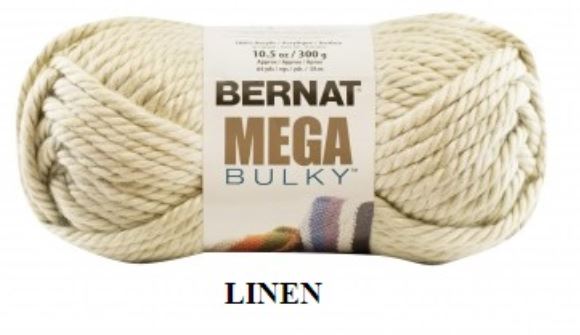 BERNAT/MEGA BULKY (ACR.WOOL YARN:300GRx2P(600GRM) - LINEN