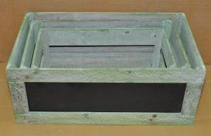 WOODEN TRAY:S/3 (A17076)