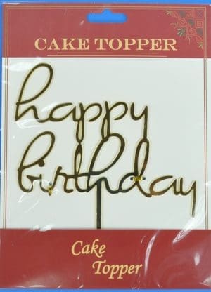 ACRY.CAKE TOPPER:12PC (TP074/11)