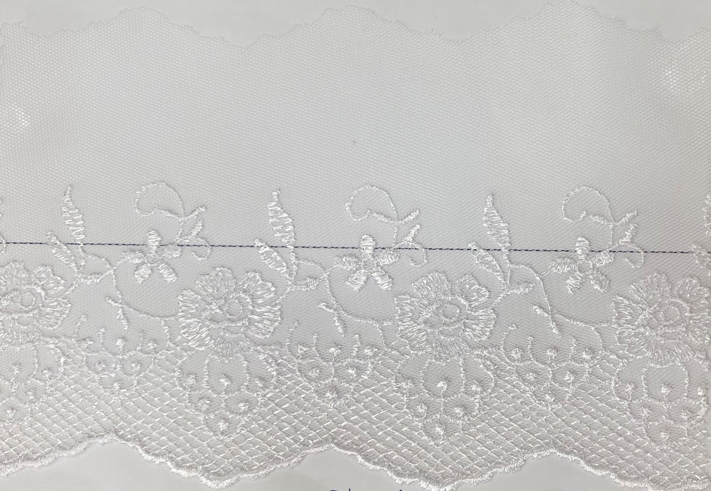 D-45-4139 (NET CUTTING LACE;15YDS) - POL-3-3/4"-WHITE