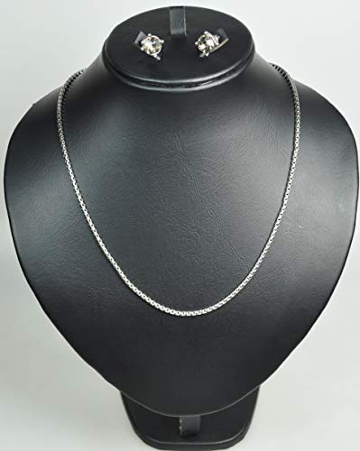 CHARTAGE NECKLACE SET BELGIAN DESIGN. RHODIUM PLATED METAL WITH CUBIC ZIRCON STONE. (ST5414) SILVER