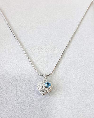 CHARTAGE NECKLACE SET BELGIAN DESIGN. RHODIUM PLATED METAL WITH CUBIC ZIRCON STONE. (ST64047) Silver/Light Blue