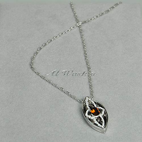 CHARTAGE NECKLACE SET BELGIAN DESIGN. RHODIUM PLATED METAL WITH CUBIC ZIRCON STONE (ST64476) SILVER/TOPAZ