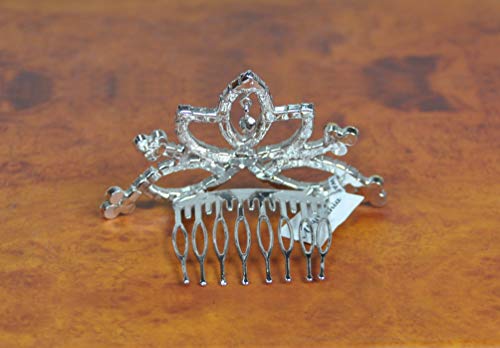 Crown Rhodium Plated with Crystal (HC10254) Silver