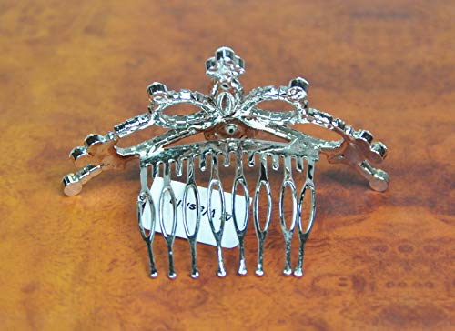 Crown Rhodium Plated with Crystal (HC9397) Silver