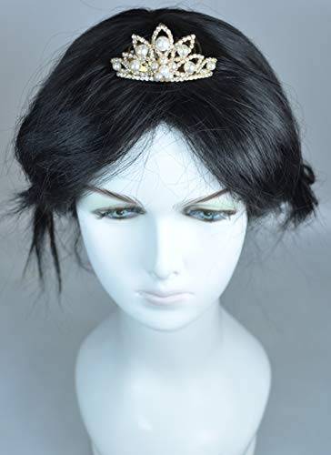Crown Rhodium Plated with Crystal (HCA6581) Gold with Pearl