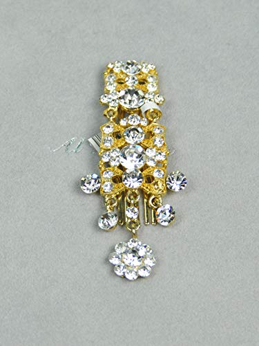 Fashion Hair Accessories. Made in Korea (HCA5422) Silver Plated/Crystal