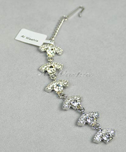 FASHION HAIR ACCESORRIES MADE IN KOREA SILVER PLATED/CRYSTAL (HCA5444) Silver