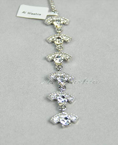 Fashion Hair Accessories. Made in Korea (HCA544) Silver Plated/Crystal