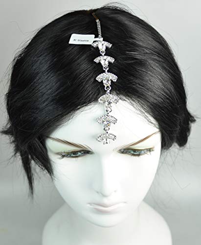 Fashion Hair Accessories. Made in Korea (HCA544) Silver Plated/Crystal