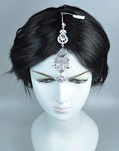 Fashion Hair Accessories. Made in Korea (HCA5443) Silver Plated/Crystal