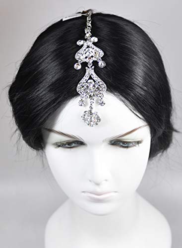 Fashion Hair Accessories. Made in Korea (HCA5453) Silver Plated/Crystal