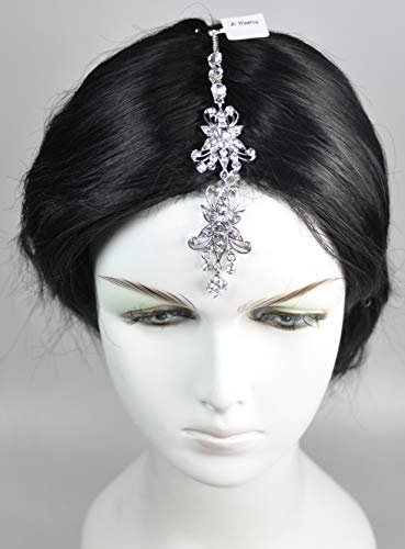 Fashion Hair Accessories. Made in Korea (HCA5461) Silver Plated/Crystal