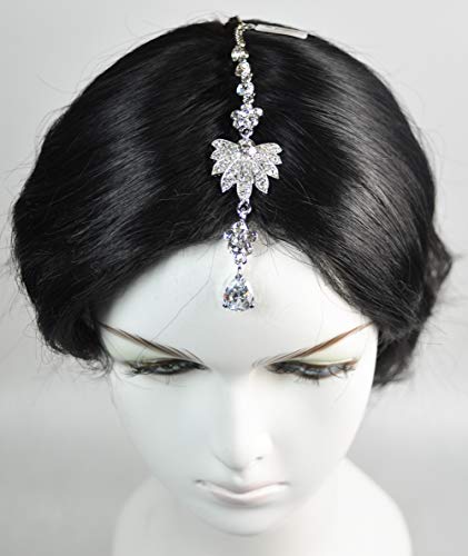 Fashion Hair Accessories. Made in Korea (HCA5462) Silver Plated/Crystal