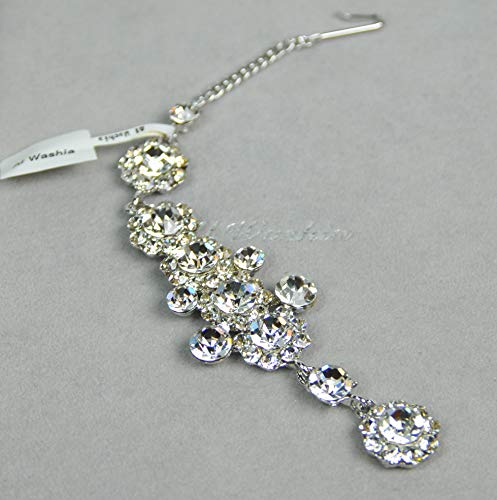 Fashion Hair Accessories. Made in Korea (HCA6655) Silver Plated/Crystal