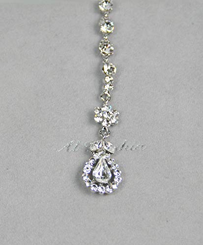 Fashion Hair Accessories. Made in Korea (HCA6656) Silver Plated/Crystal