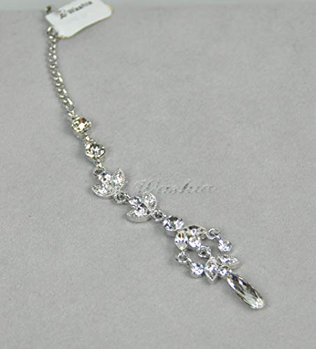 Fashion Hair Accessories. Made in Korea (HCA6670) Silver Plated/Crystal