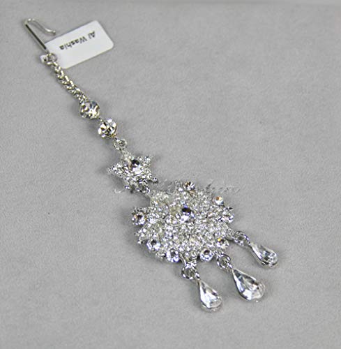 Fashion Hair Accessories. Made in Korea (HCA6673) Silver Plated/Crystal