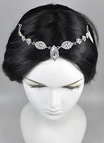 Fashion Hair Accessories. Made in Korea (HCA6679) Silver Plated/Crystal