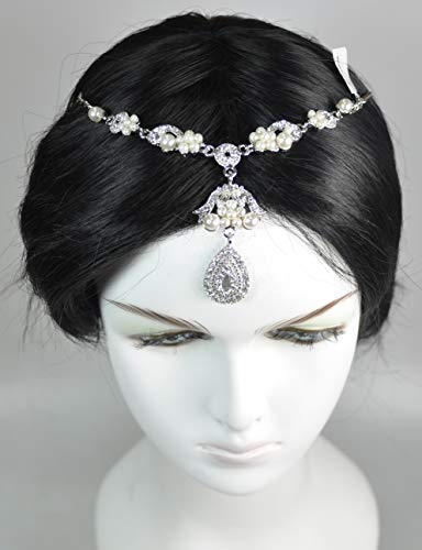 Fashion Hair Accessories. Made in Korea (HCA6686) Silver Plated/Crystal