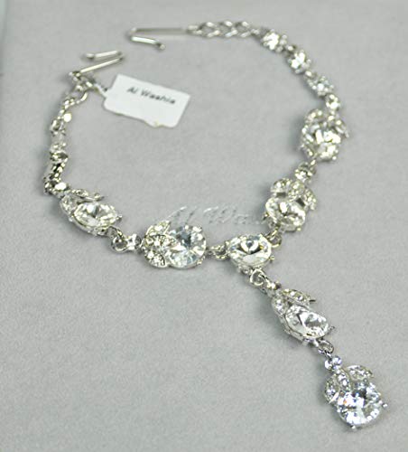 Fashion Hair Accessories. Made in Korea (HCA6687) Silver Plated/Crystal