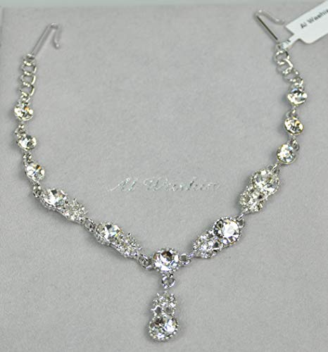 Fashion Hair Accessories. Made in Korea (HCA6692) Silver Plated/Crystal