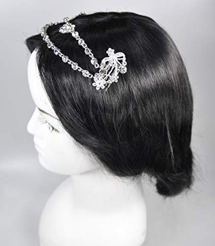 Fashion Hair Accessories. Made in Korea (HCA6710) Silver Plated/Crystal
