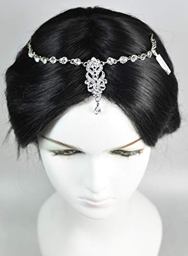 Fashion Hair Accessories. Made in Korea (HCA6712) Silver Plated/Crystal