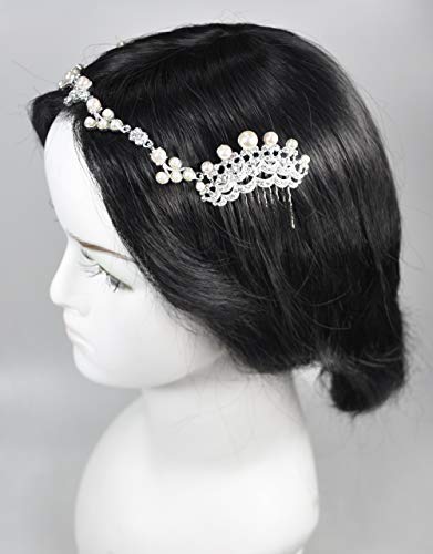 Fashion Hair Accessories. Made in Korea (HCA6713) Silver Plated/Crystal