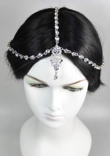 Fashion Hair Accessories. Made in Korea (HCA6714) Silver Plated/Crystal