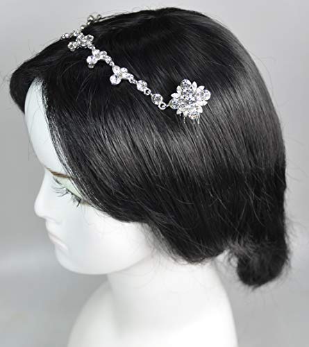 Fashion Hair Accessories. Made in Korea (HCA6718) Silver Plated/Crystal