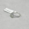 Finger Ring Italy Design Rhodium Plated Metal with Cubic Zircon (F4467) Silver