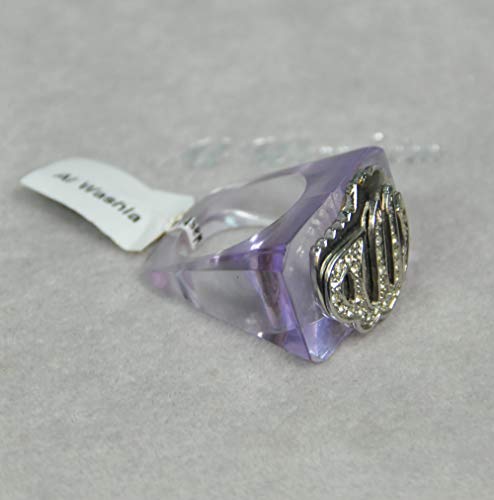 Finger Ring Lebanon Design with Arabic Name (FSP39) Light Purple
