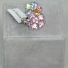 Finger Ring Rhodium Plated Metal With Cubic Zircon (F3795) Silver/Multi Color