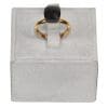 Finger Ring Rhodium Plated with Cubic zircon Stone (F4192) Black/Gold