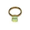 Finger Ring Rhodium Plated with Cubic zircon Stone (F4192) Jonquil/Gold