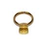 Finger Ring Rhodium Plated with Cubic zircon Stone (F4192) Yellow/Gold