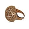 Finger Ring Rhodium Plated with Cubic zircon Stone (F4429) Rose Gold
