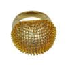 Finger Ring Rhodium Plated with Cubic zircon Stone (F4431) Color gold