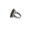 Finger Ring Rhodium Plated with Cubic zircon Stone (F59730) Jet