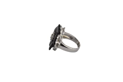 Finger Ring Rhodium Plated with Cubic zircon Stone (F59730)