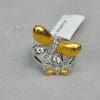 Finger Ring Rhodium Plated with Cubic zircon Stone (F59801) Gold Color
