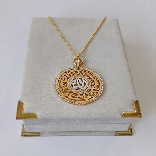 Gold Plated with Cubic Zircon/Name (N2975) Gold