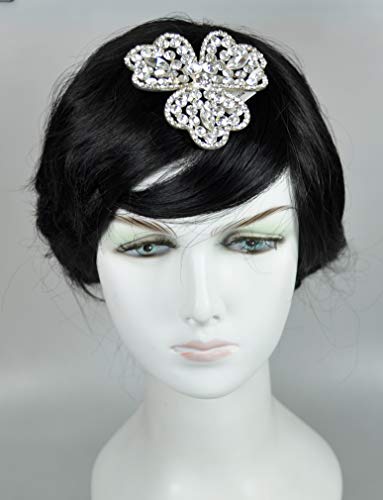 Hair Accessories with Crystals (Silver Plated)