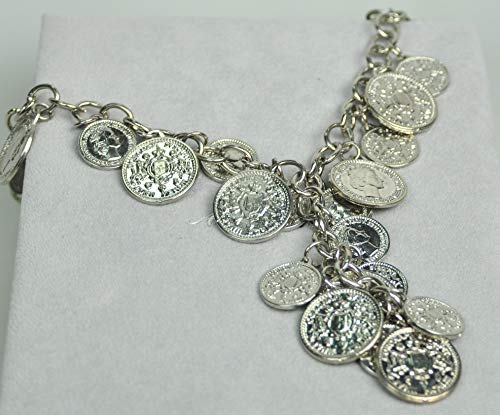 ITALIAN MADE NECKLACE Rhodium Plated Metal (DSF99) SILVER